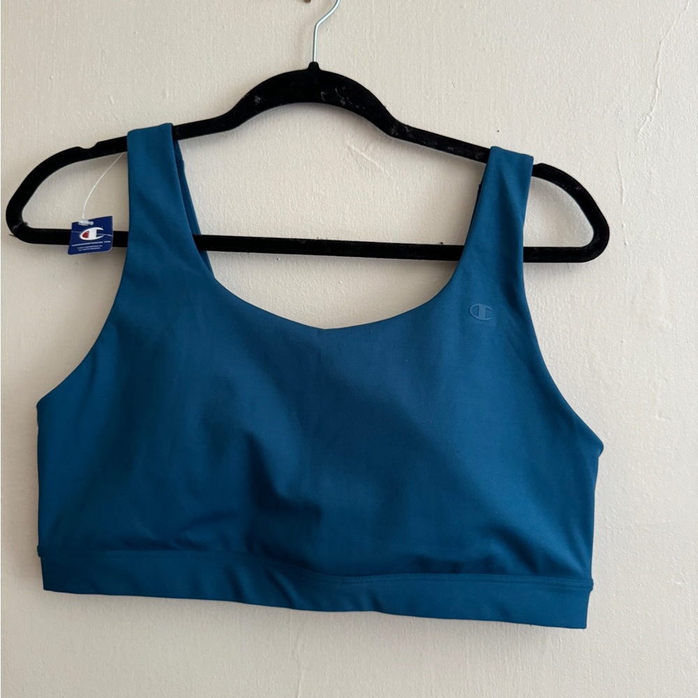 Champion Soft Touch Sports Bra // Blue XL